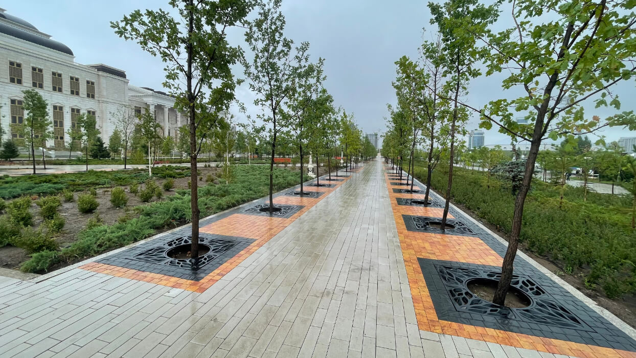 Приствольная решетка для дерева ZKING CRUST 1.2х1.2м Черная в Красногорске фото