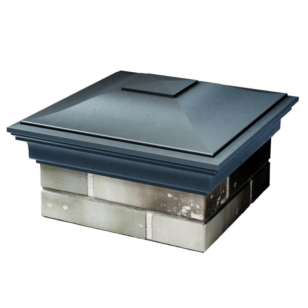 Колпак Zking Монблан Серый на столб 1.5х1.5 кирпича (385х385мм) в Красногорске фото