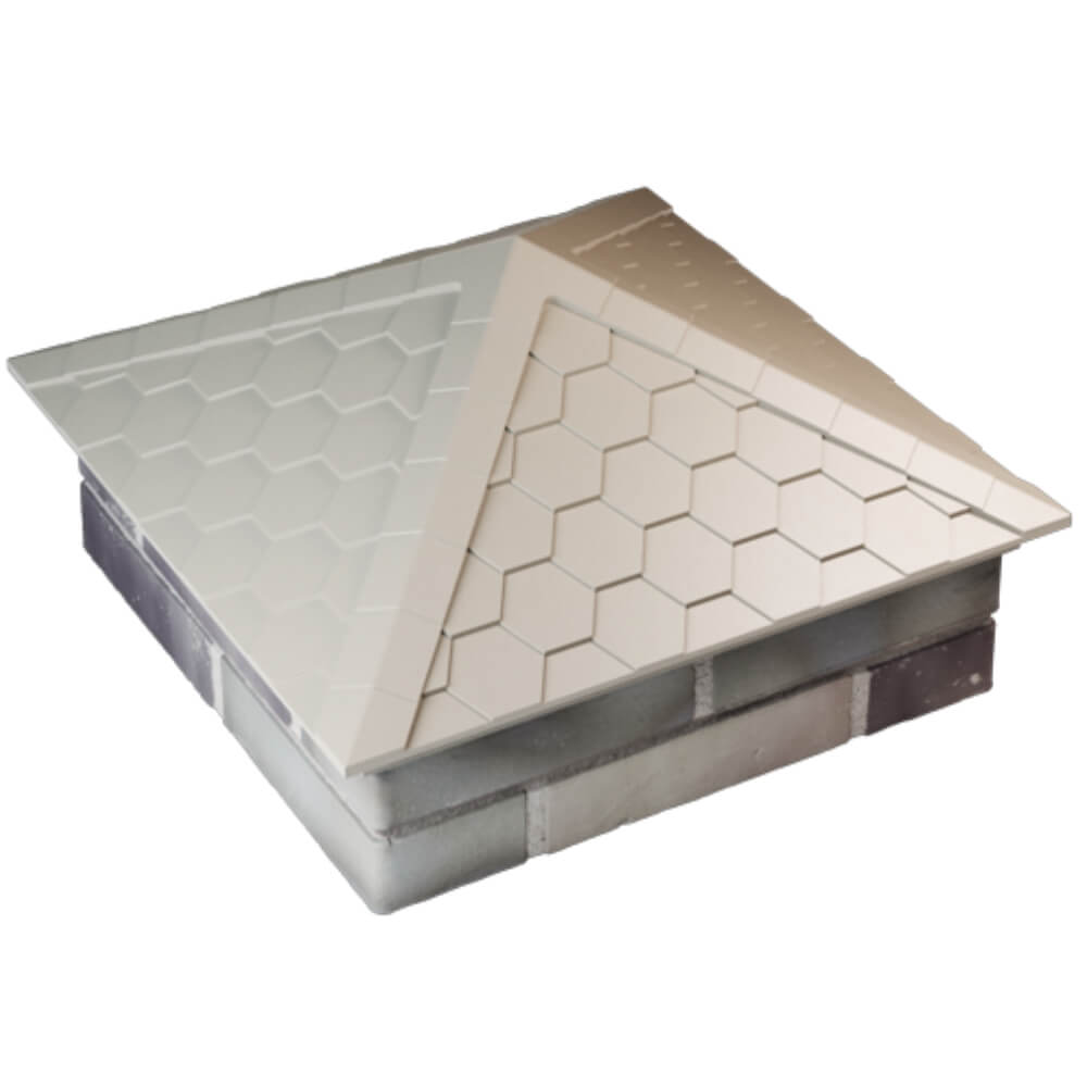 Колпак Zking Эверест Бежевый на столб 2х2 кирпича (535х535мм) Красногорск фото