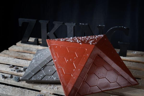 Колпак Zking Эверест Красный на столб 1.5х1.5 кирпича (390х390мм) в Красногорске фото