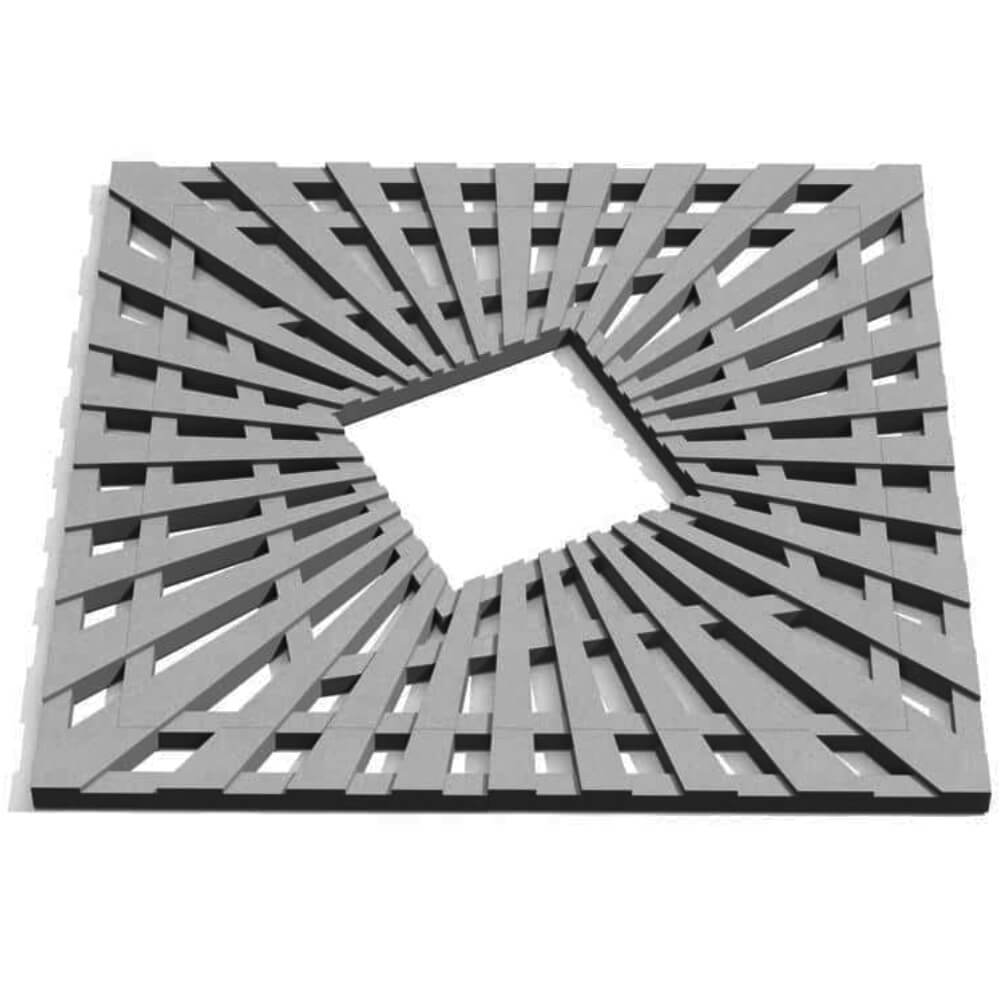 Приствольная решетка для дерева ZKING ATMOSPHERE 1.2х1.2м Серая Красногорск фото