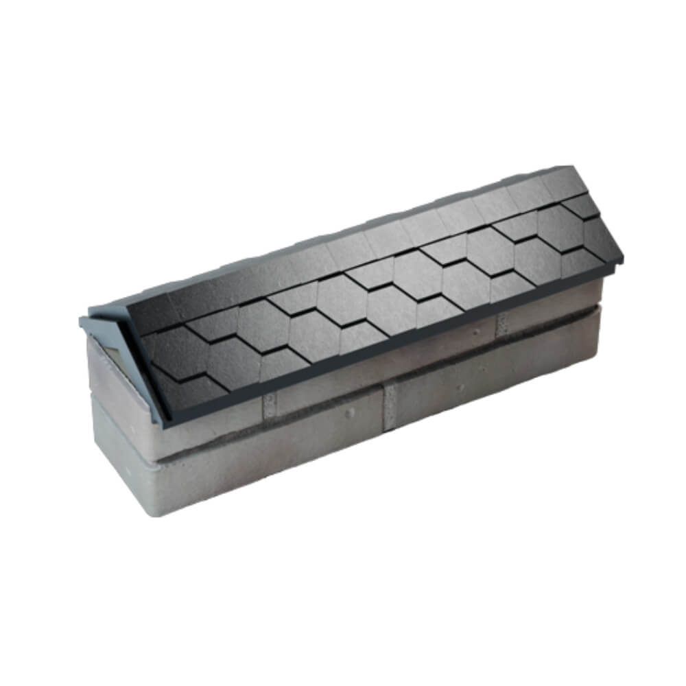 Парапет Zking Эверест Черный с посадкой на 0.5 кирпича (130мм) в Красногорске фото