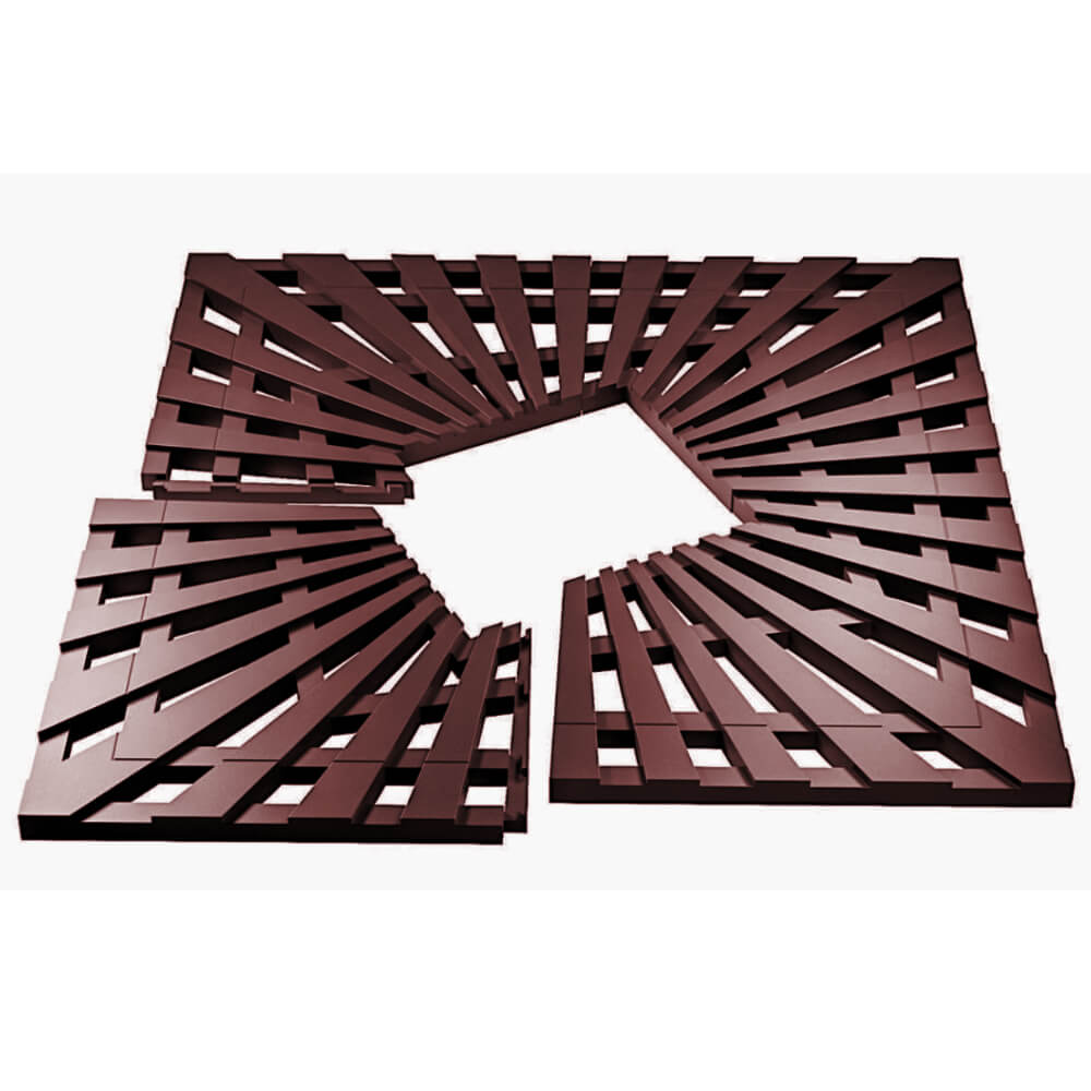 Приствольная решетка для дерева ZKING ATMOSPHERE 1.2х1.2м Коричневая в Красногорске фото