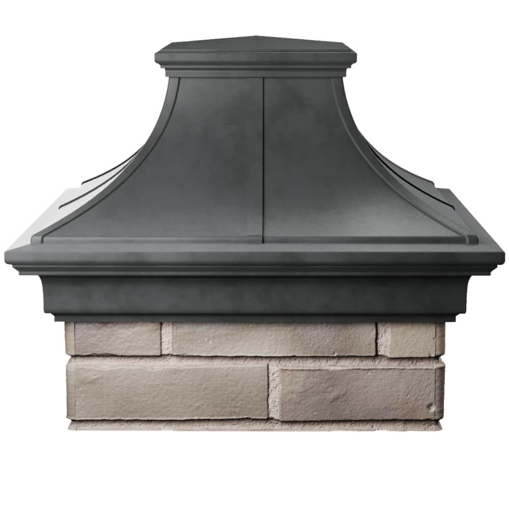 Колпак Zking Монблан Премиум Серый на столб 1.5х1.5 кирпича (385х385мм) Красногорск фото