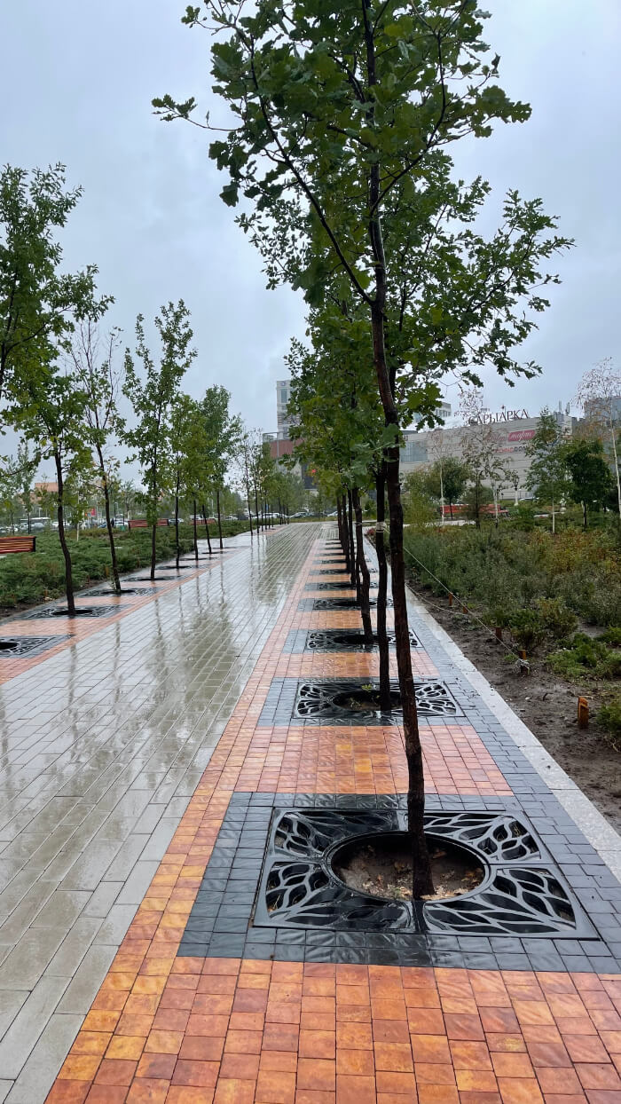 Приствольная решетка для дерева ZKING CRUST 1.2х1.2м Черная в Красногорске фото