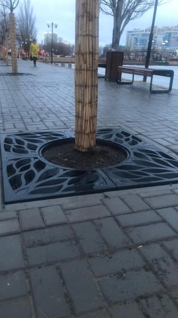 Приствольная решетка для дерева ZKING CRUST 1.2х1.2м Черная в Красногорске фото