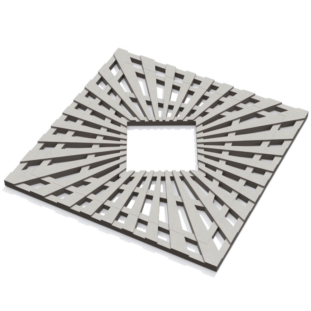 Приствольная решетка для дерева ZKING ATMOSPHERE 1.2х1.2м Бежевая в Красногорске фото