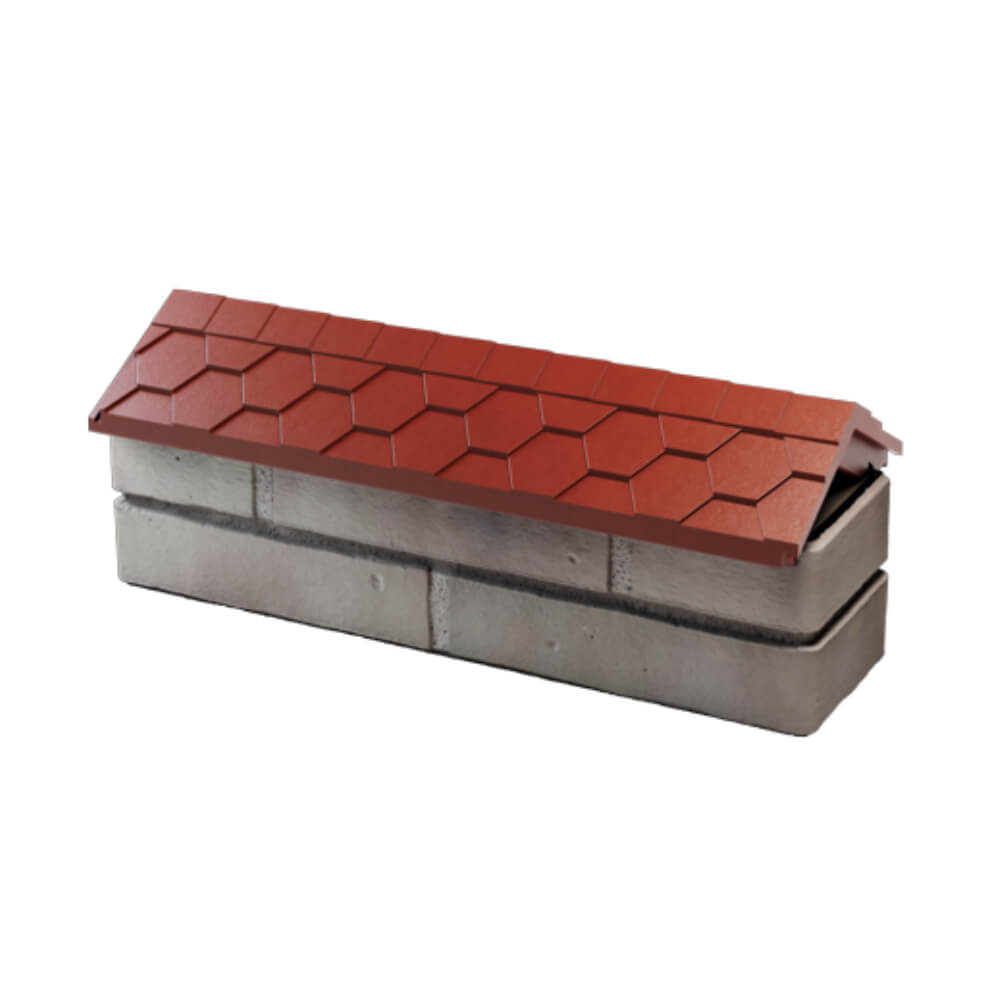 Парапет Zking Эверест Красный с посадкой на 0.5 кирпича (130мм) в Красногорске фото