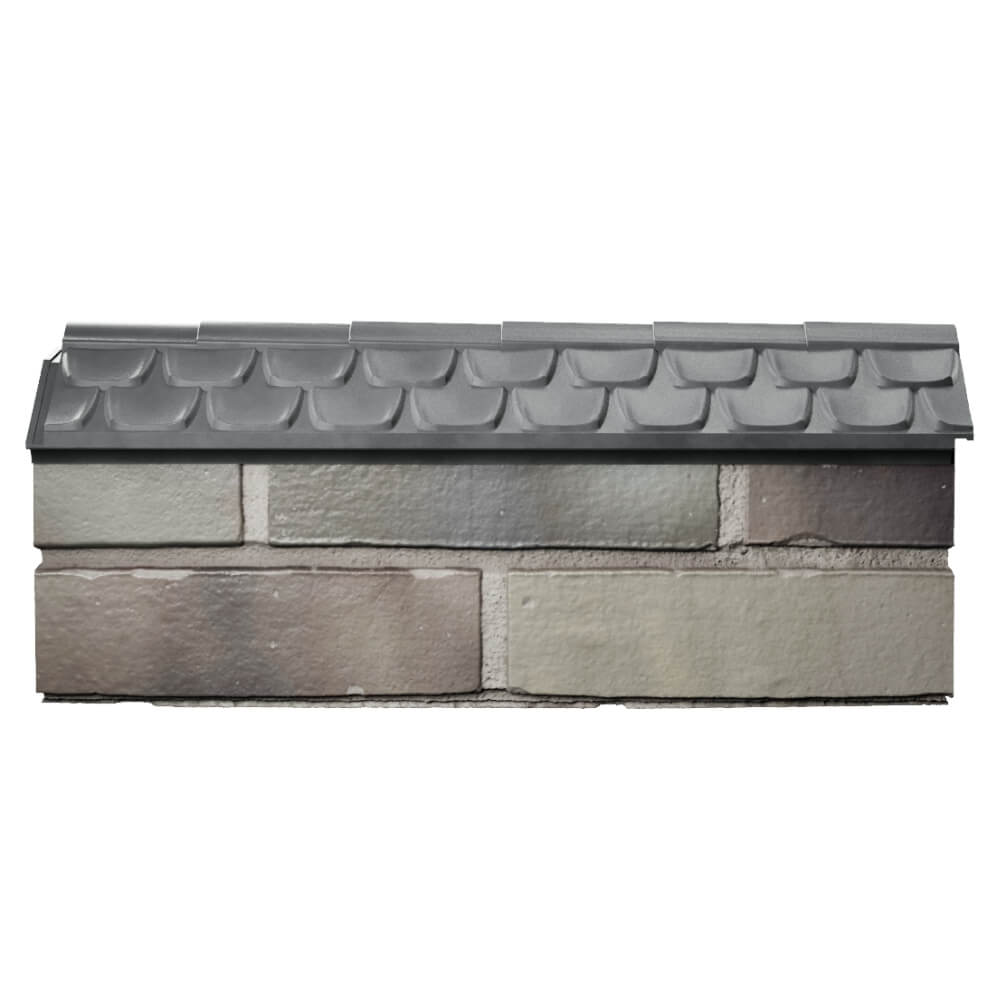 Парапет Zking Эльбрус Серый с посадкой на 0.5 кирпича (130мм) в Красногорске фото