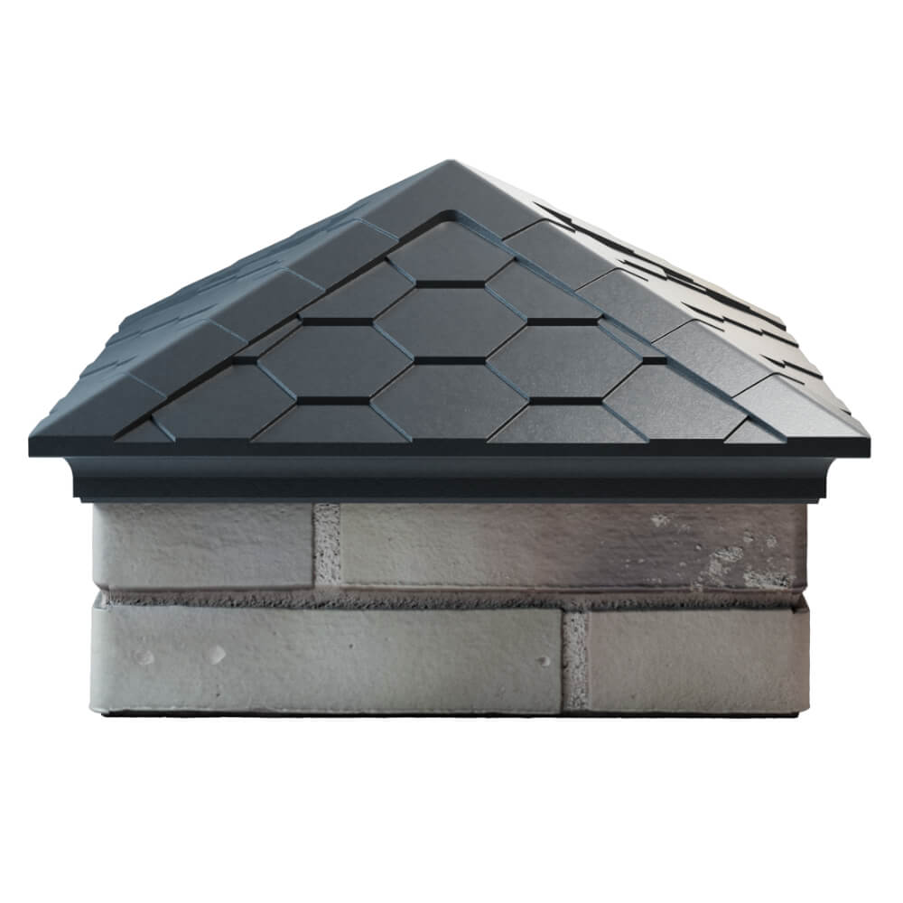 Колпак Zking Эверест Серый на столб 1.5х1.5 кирпича (390х390мм) Красногорск фото