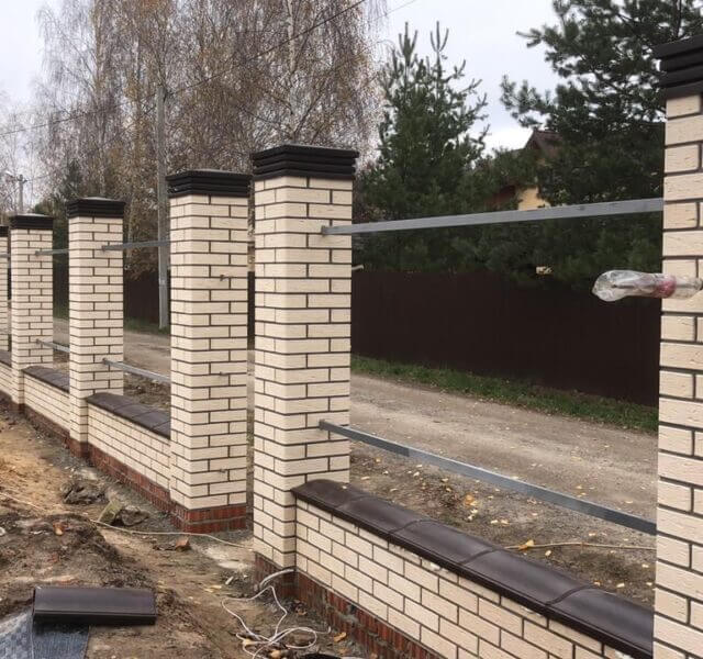 Колпак Zking Бона ХайТек Коричневый на столб 1.5х1.5 кирпича (385х385мм) в Красногорске фото