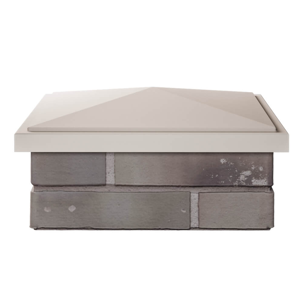 Колпак Zking БонаМоно Бежевый на столб 1.5х1.5 кирпича (385х385, 400х400мм) Красногорск фото