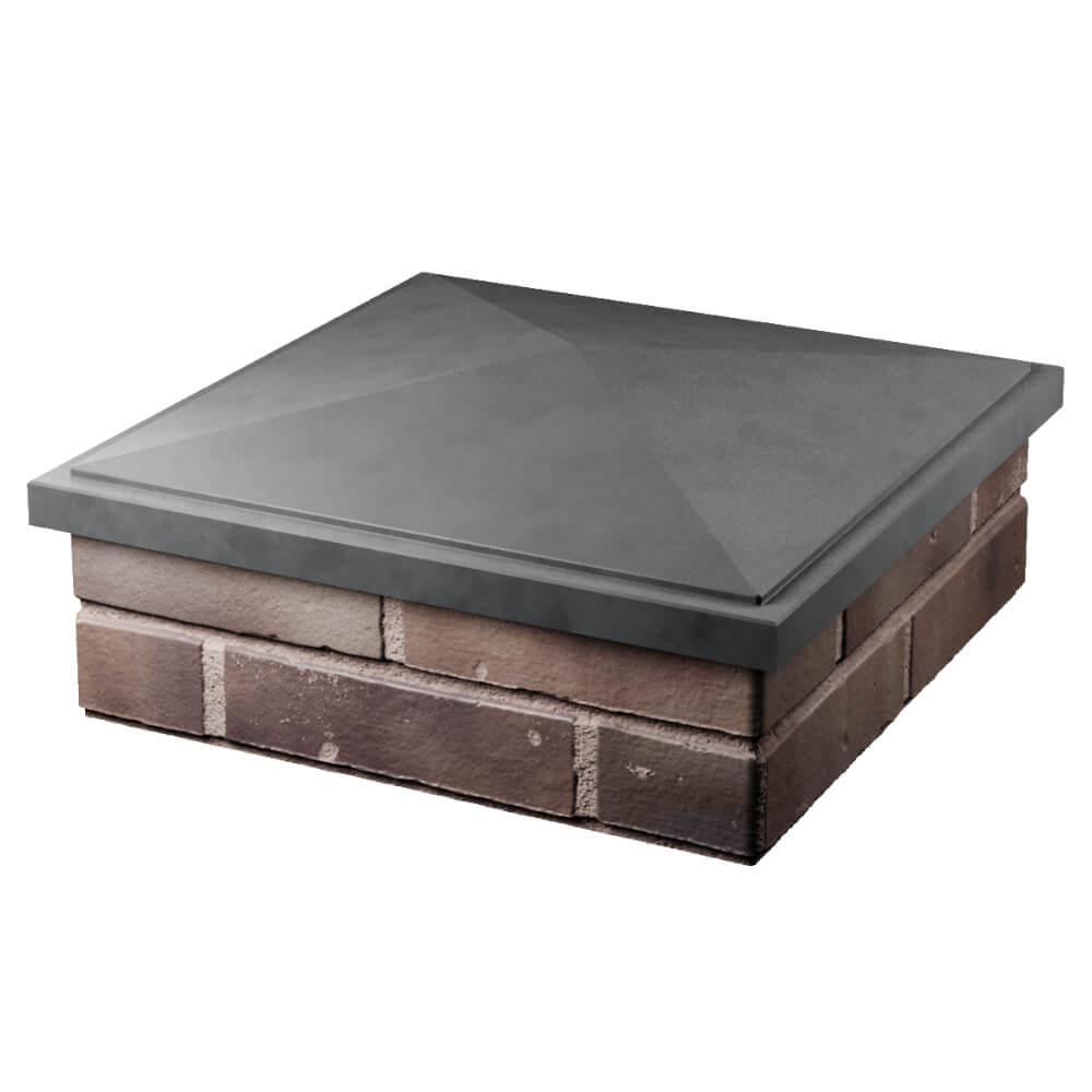 Колпак Zking БонаМоно Серый на столб 2х2 кирпича (515х515, 530х530мм) в Красногорске фото