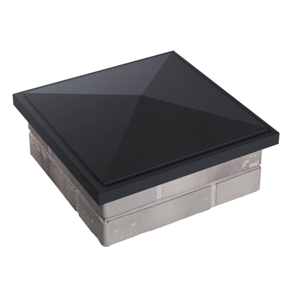 Колпак Zking БонаМоно Серый на столб 1.5х1.5 кирпича (385х385, 400х400мм) в Красногорске фото