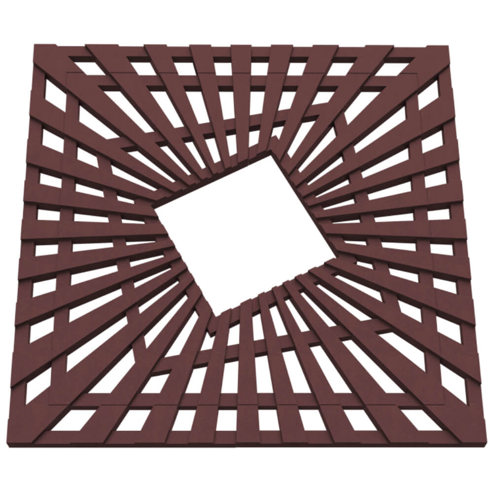 Приствольная решетка для дерева ZKING ATMOSPHERE 1.2х1.2м Коричневая в Красногорске фото