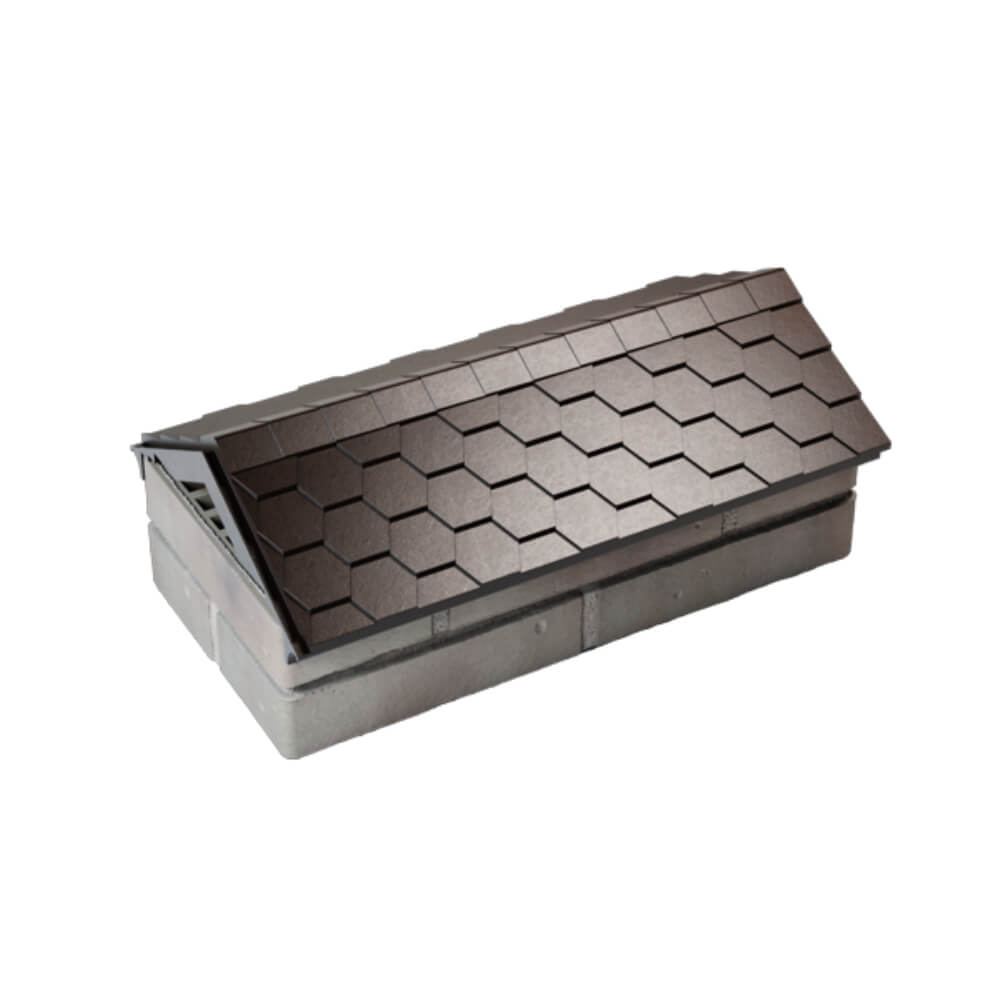 Парапет Zking Эверест Коричневый с посадкой на 1 кирпич (200/225/255мм) в Красногорске фото