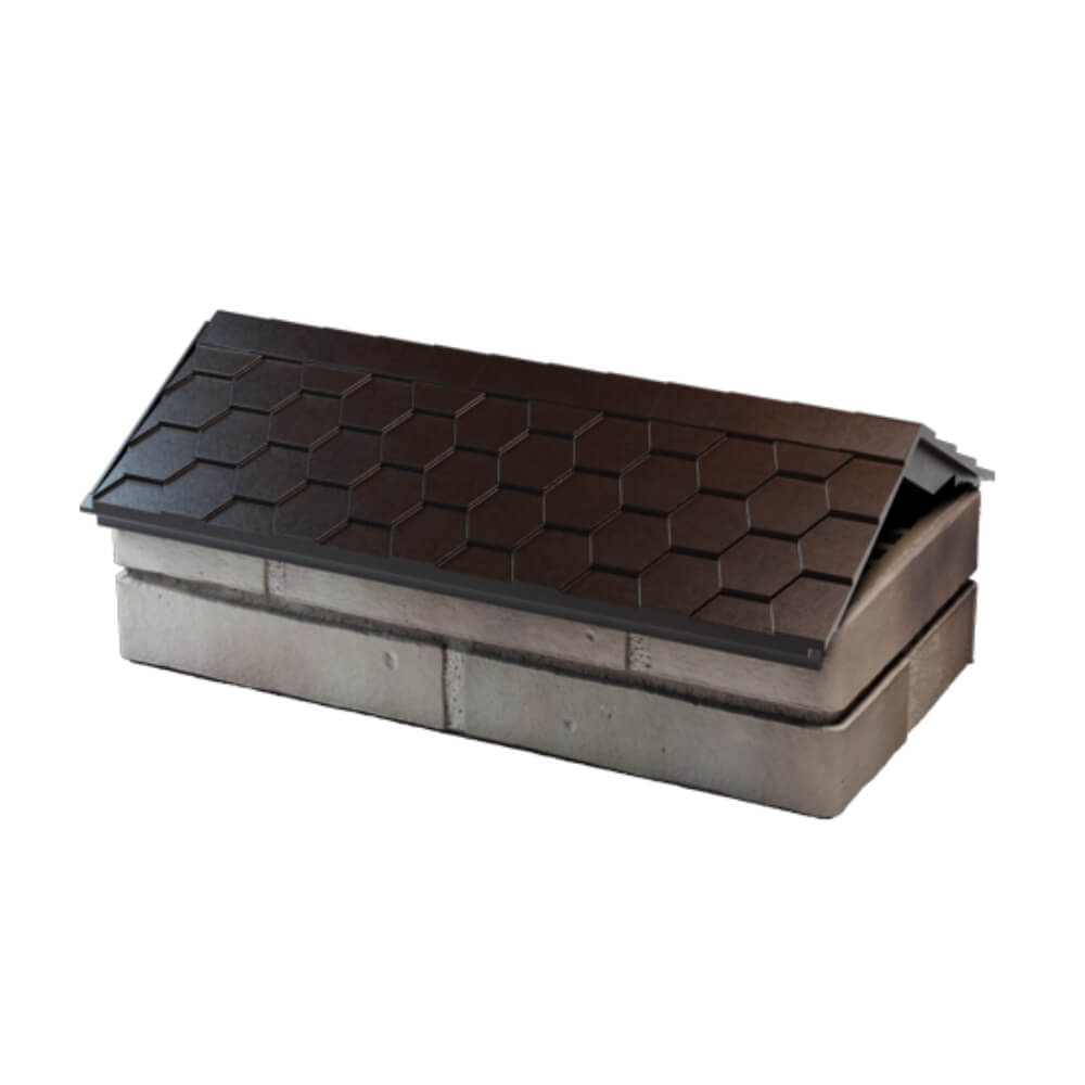 Парапет Zking Эверест Коричневый с посадкой на 1 кирпич (200/225/255мм) в Красногорске фото