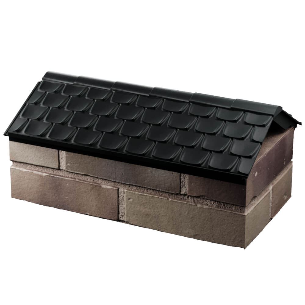 Парапет Zking Эльбрус Черный с посадкой на 1 кирпич (255мм) в Красногорске фото