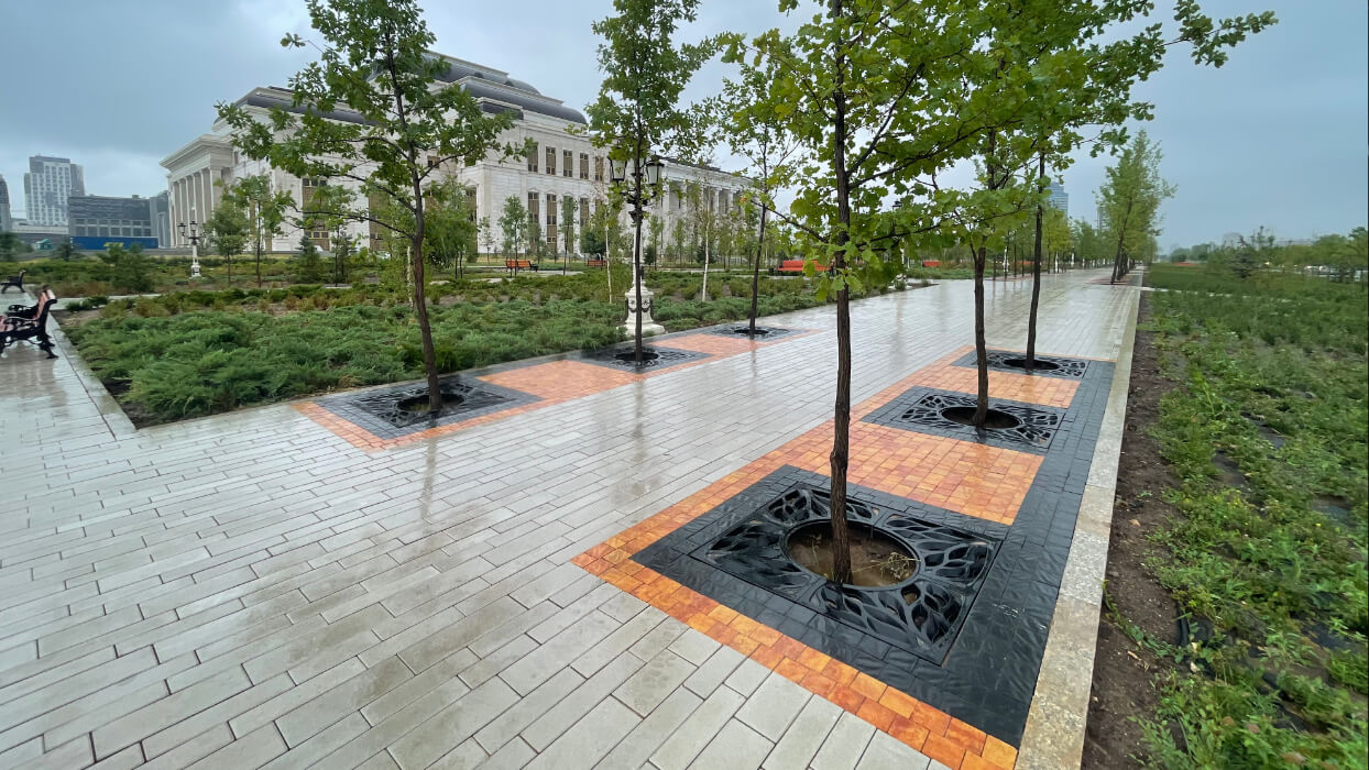 Приствольная решетка для дерева ZKING CRUST 1.2х1.2м Черная в Красногорске фото