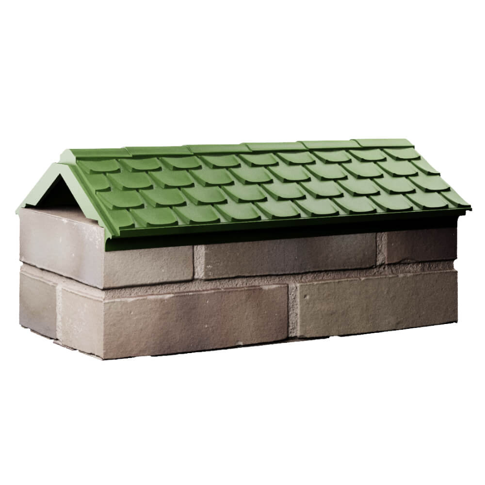 Парапет Zking Эльбрус Зеленый с посадкой на 1 кирпич (255мм) Красногорск фото
