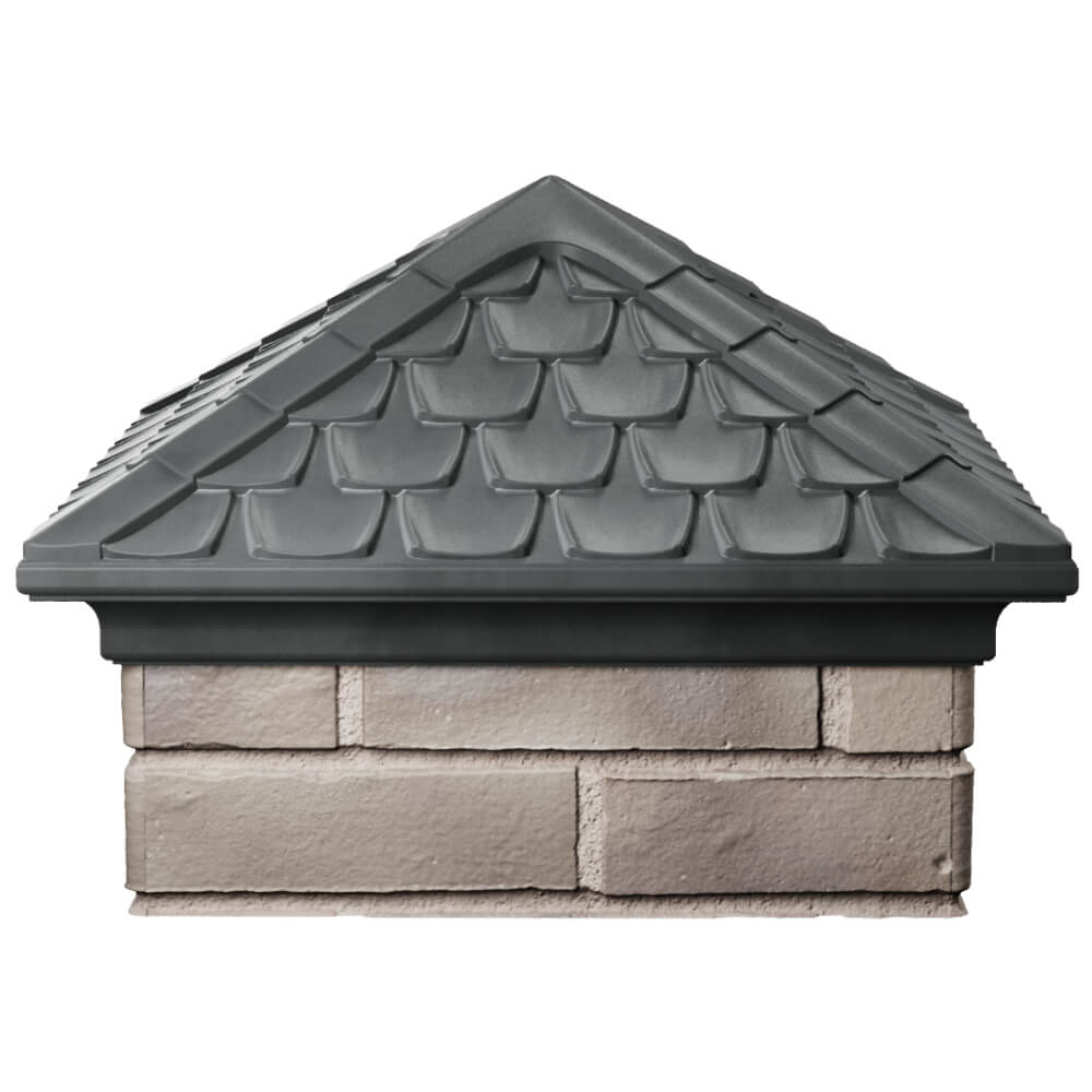 Колпак Zking Эльбрус Серый на столб 1.5х1.5 кирпича (385х385мм) Красногорск фото