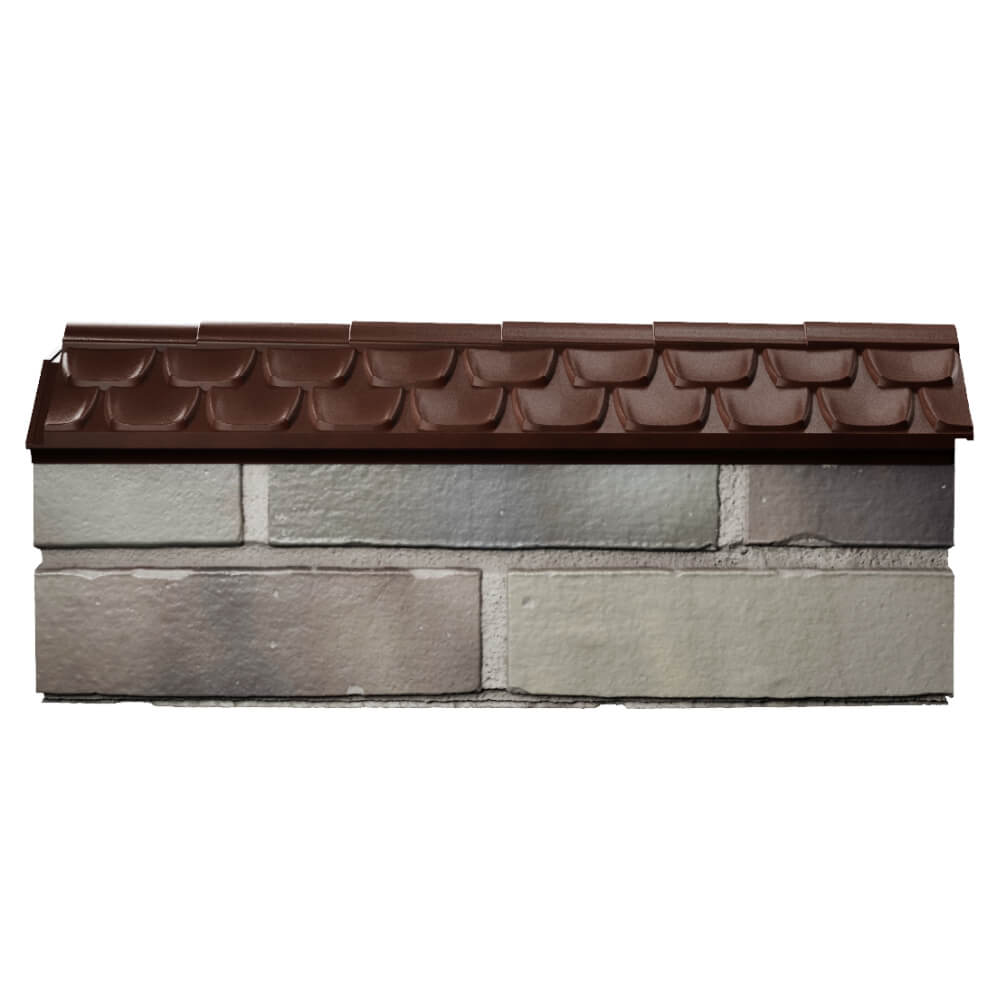 Парапет Zking Эльбрус Коричневый с посадкой на 0.5 кирпича (130мм) в Красногорске фото
