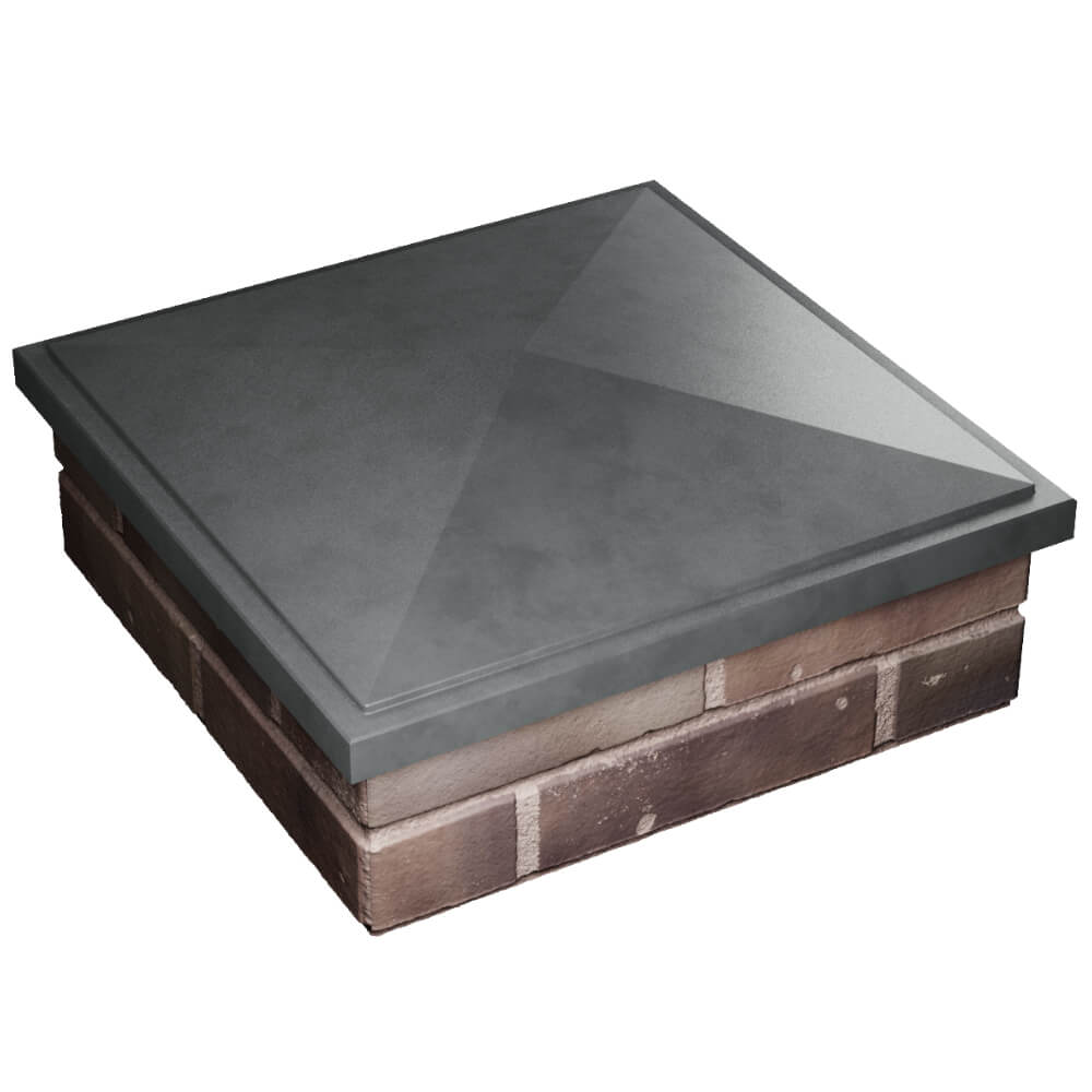 Колпак Zking БонаМоно Серый на столб 2х2 кирпича (515х515, 530х530мм) в Красногорске фото