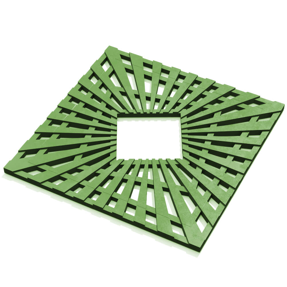 Приствольная решетка для дерева ZKING ATMOSPHERE 1.2х1.2м Зеленая в Красногорске фото