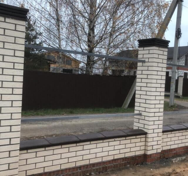 Колпак Zking Бона ХайТек Коричневый на столб 1.5х1.5 кирпича (385х385мм) в Красногорске фото