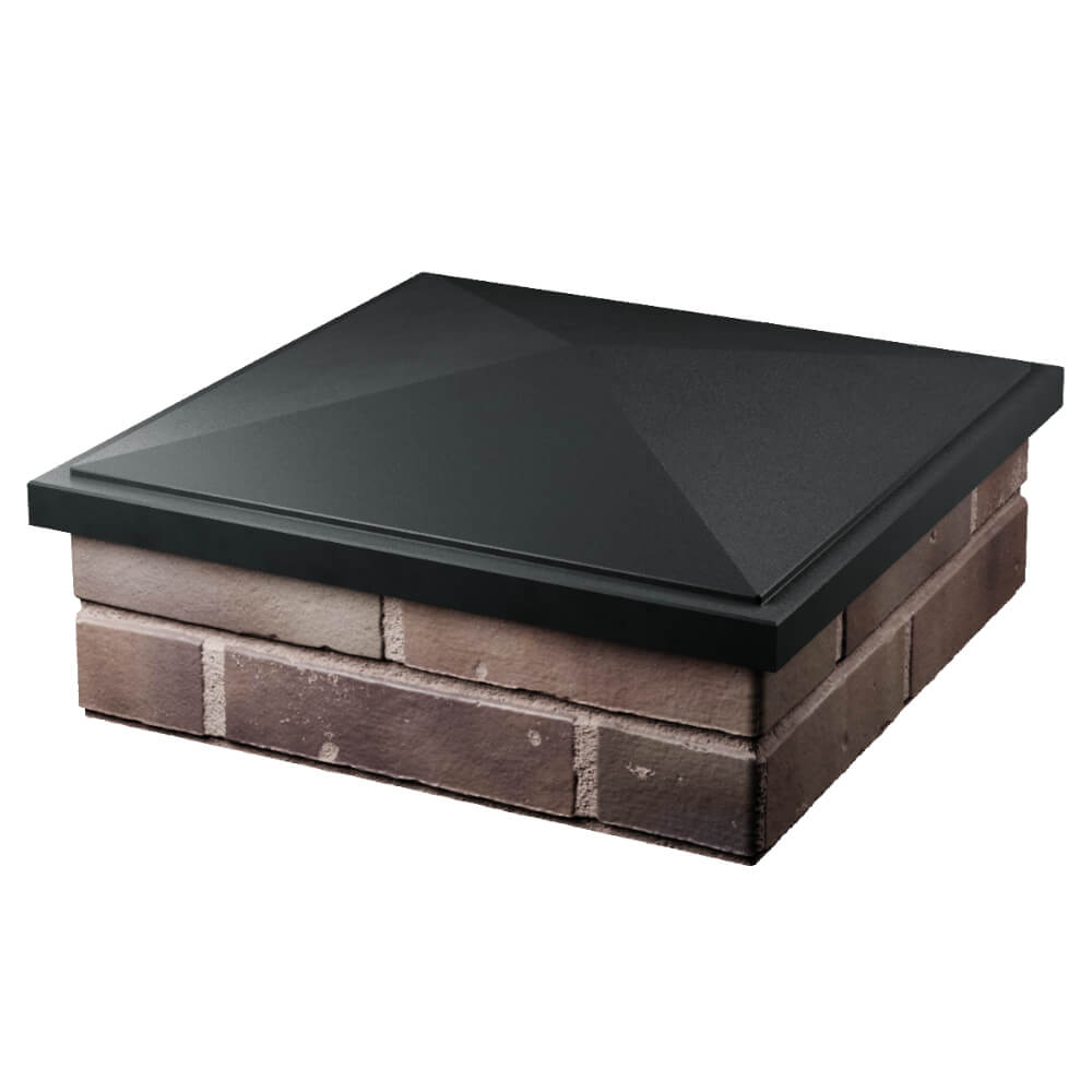 Колпак Zking БонаМоно Черный на столб 2х2 кирпича (515х515, 530х530мм) в Красногорске фото