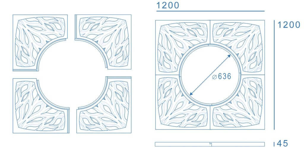Приствольная решетка для дерева ZKING CRUST 1.2х1.2м Черная в Красногорске фото