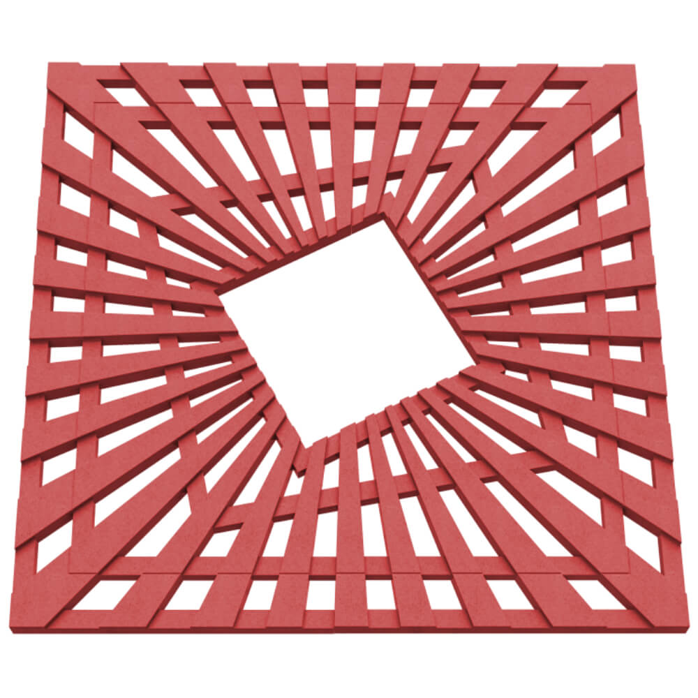 Приствольная решетка для дерева ZKING ATMOSPHERE 1.2х1.2м Красная в Красногорске фото