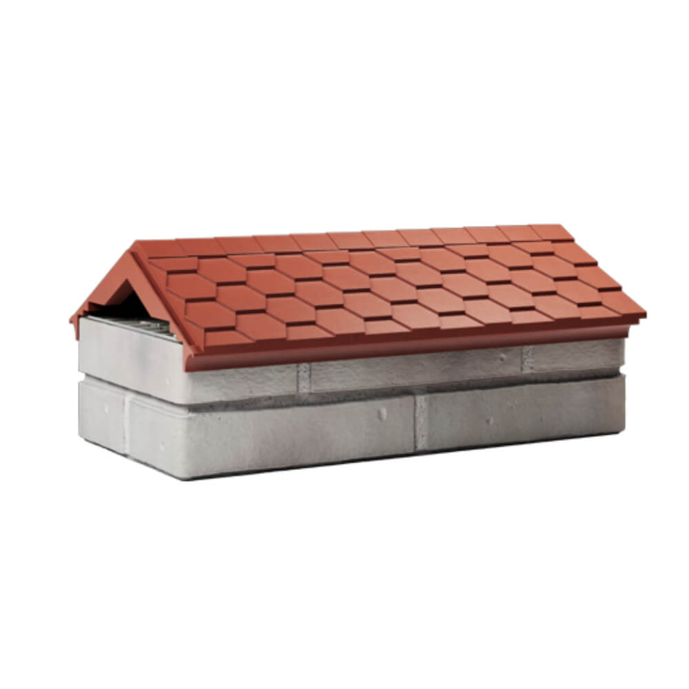 Парапет Zking Эверест Красный с посадкой на 1 кирпич (200/225/255мм) Красногорск фото