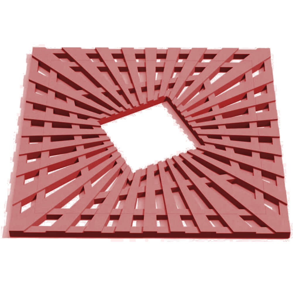 Приствольная решетка для дерева ZKING ATMOSPHERE 1.2х1.2м Красная Красногорск фото