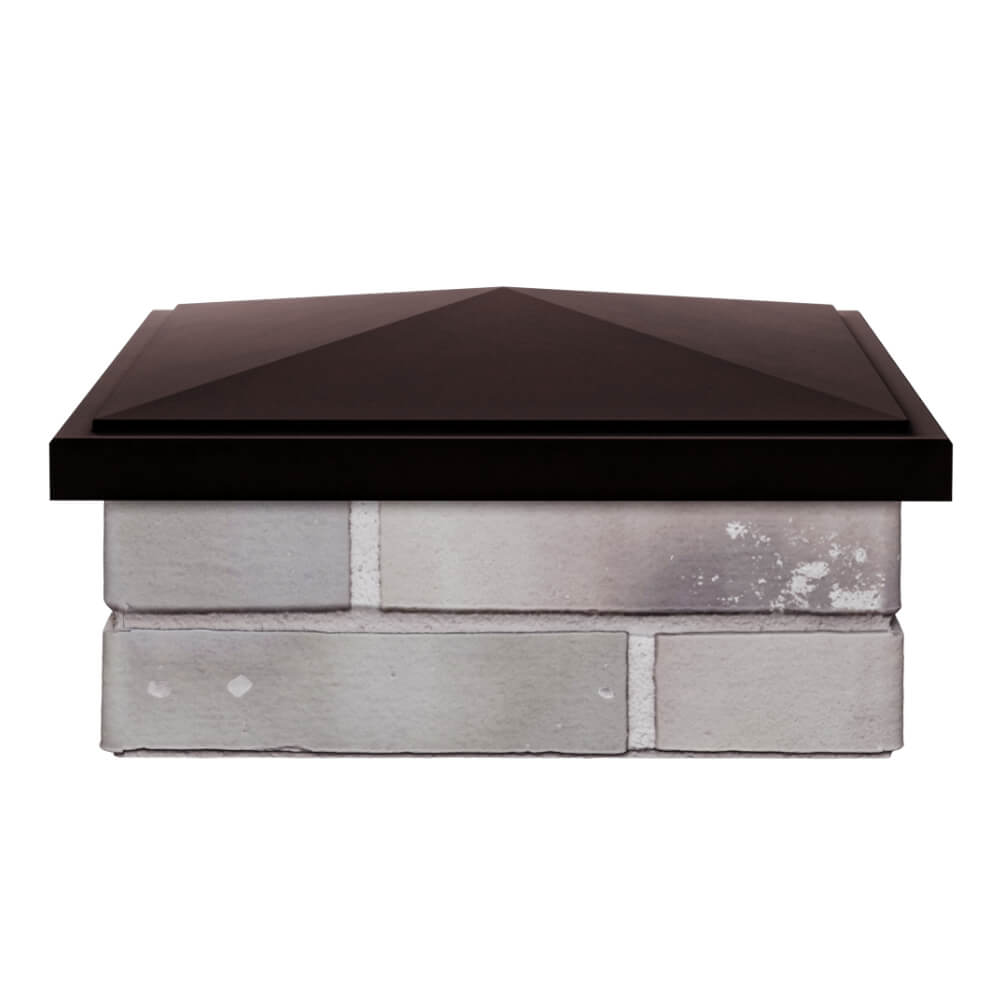 Колпак Zking БонаМоно Коричневый на столб 1.5х1.5 кирпича (385х385, 400х400мм) Красногорск фото