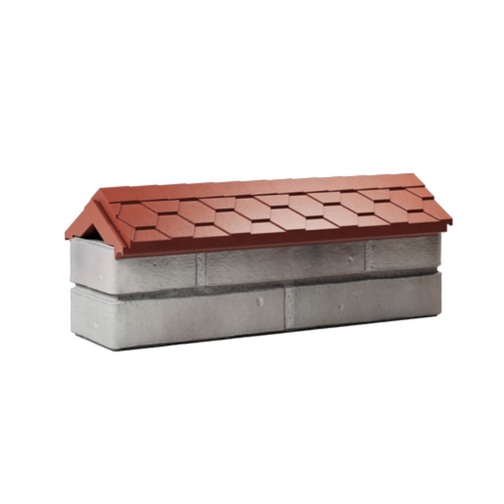 Парапет Zking Эверест Красный с посадкой на 0.5 кирпича (130мм) Красногорск фото
