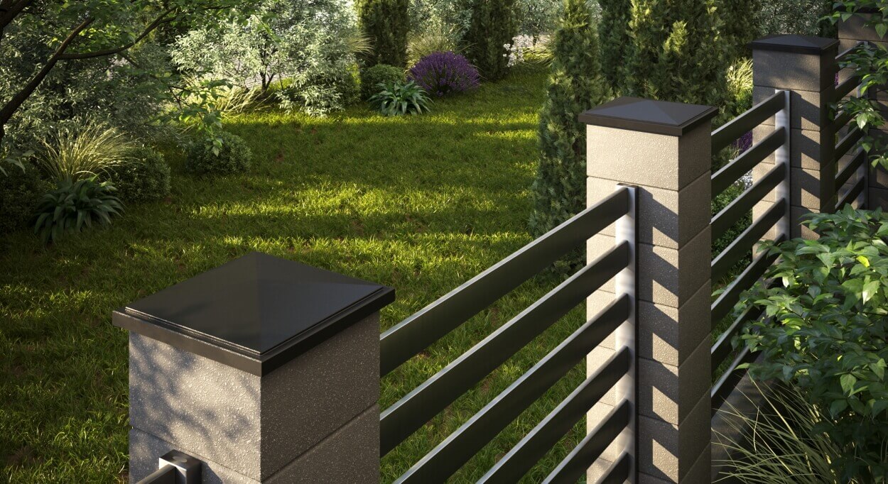 Колпак Zking БонаМоно Коричневый на столб 1.5х1.5 кирпича (385х385, 400х400мм) в Красногорске фото