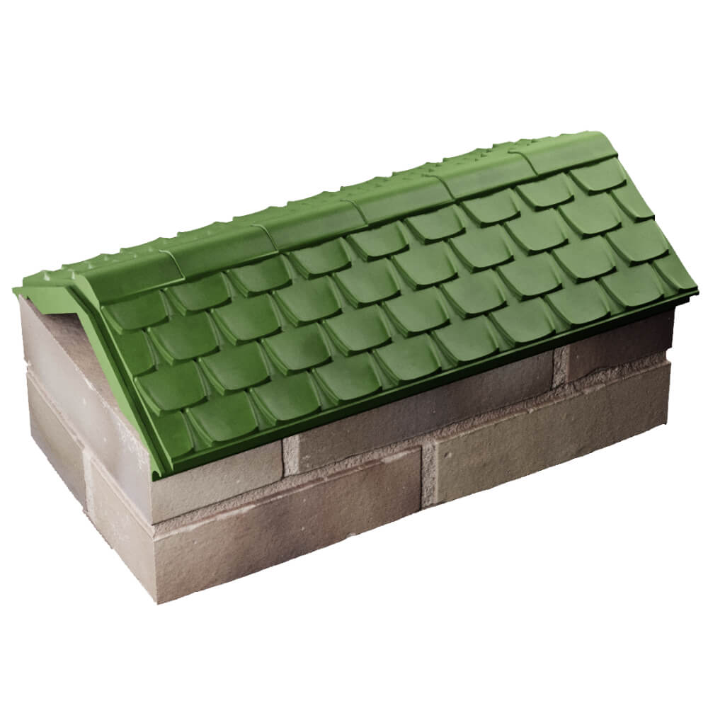 Парапет Zking Эльбрус Зеленый с посадкой на 1 кирпич (255мм) в Красногорске фото