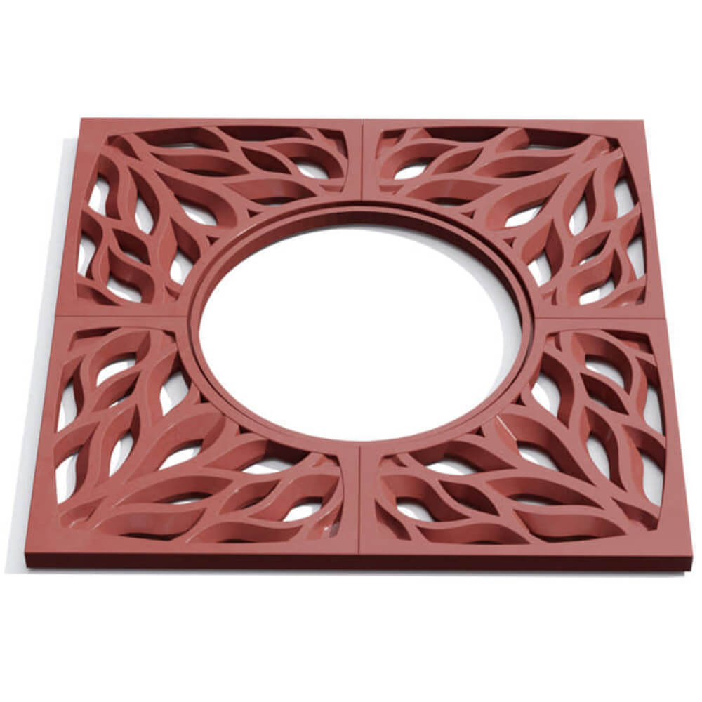 Приствольная решетка для дерева ZKING CRUST 1.2х1.2м Красная Красногорск фото