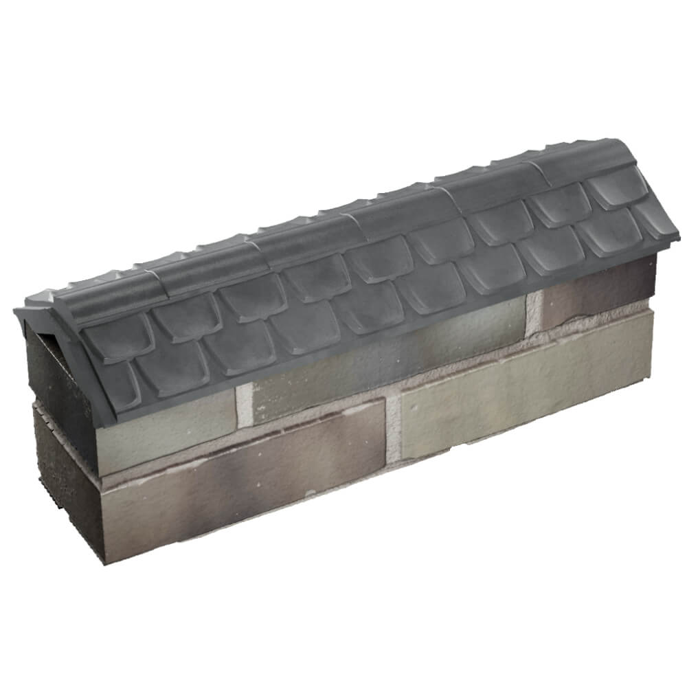 Парапет Zking Эльбрус Серый с посадкой на 0.5 кирпича (130мм) в Красногорске фото