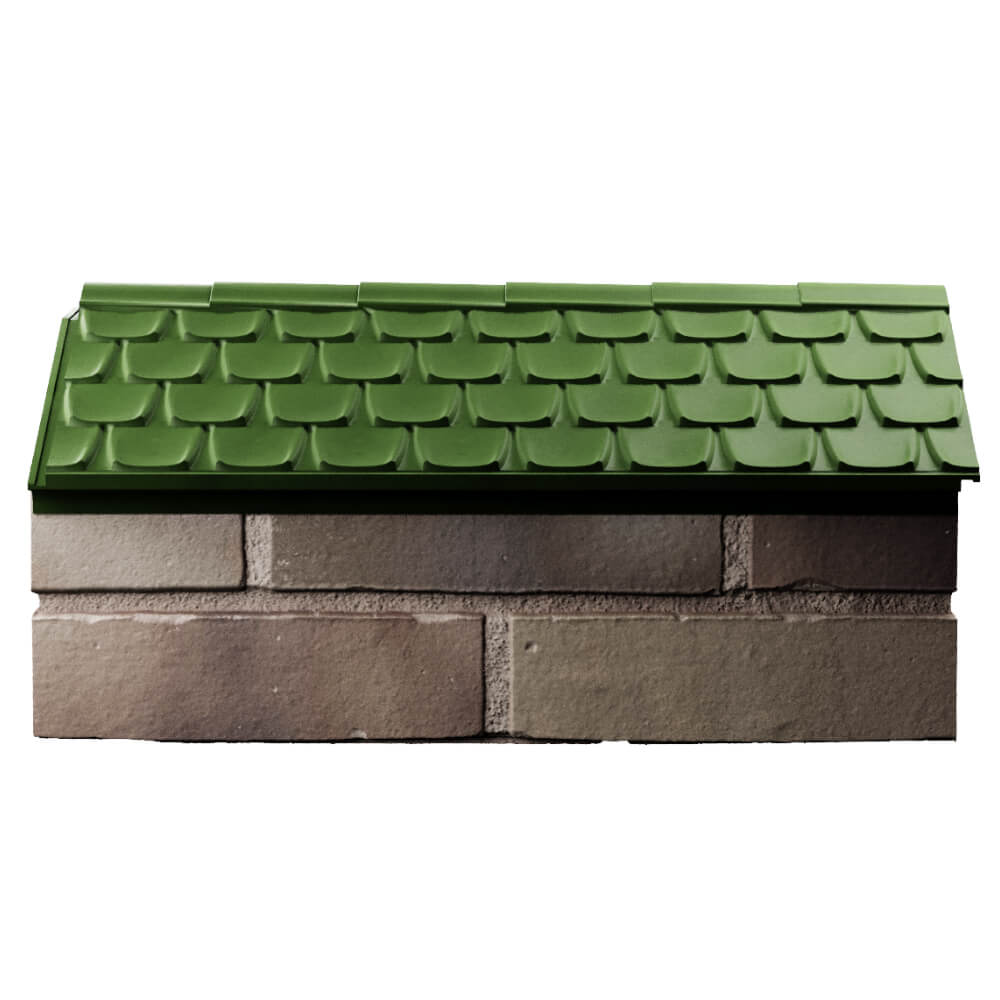 Парапет Zking Эльбрус Зеленый с посадкой на 1 кирпич (255мм) в Красногорске фото