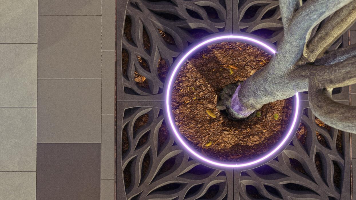 Приствольная решетка для дерева ZKING CRUST 1.2х1.2м Черная в Красногорске фото