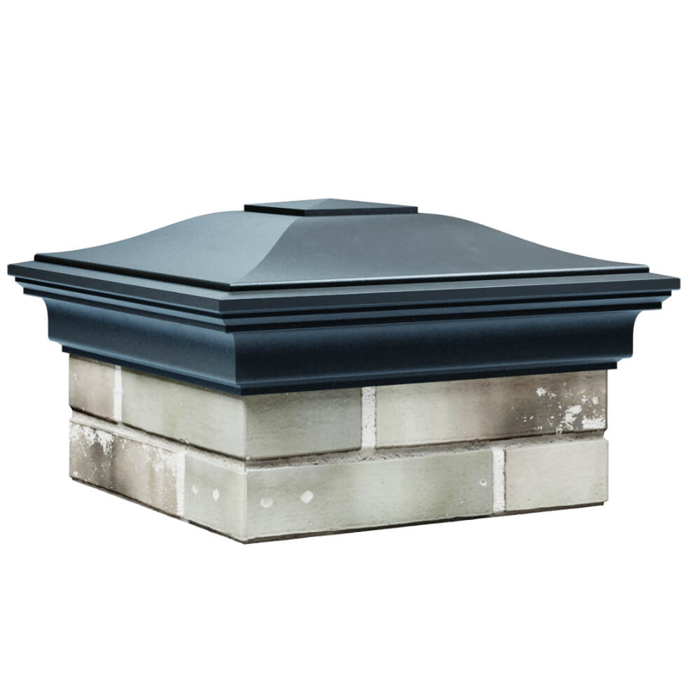 Колпак Zking Монблан Серый на столб 1.5х1.5 кирпича (385х385мм) в Красногорске фото