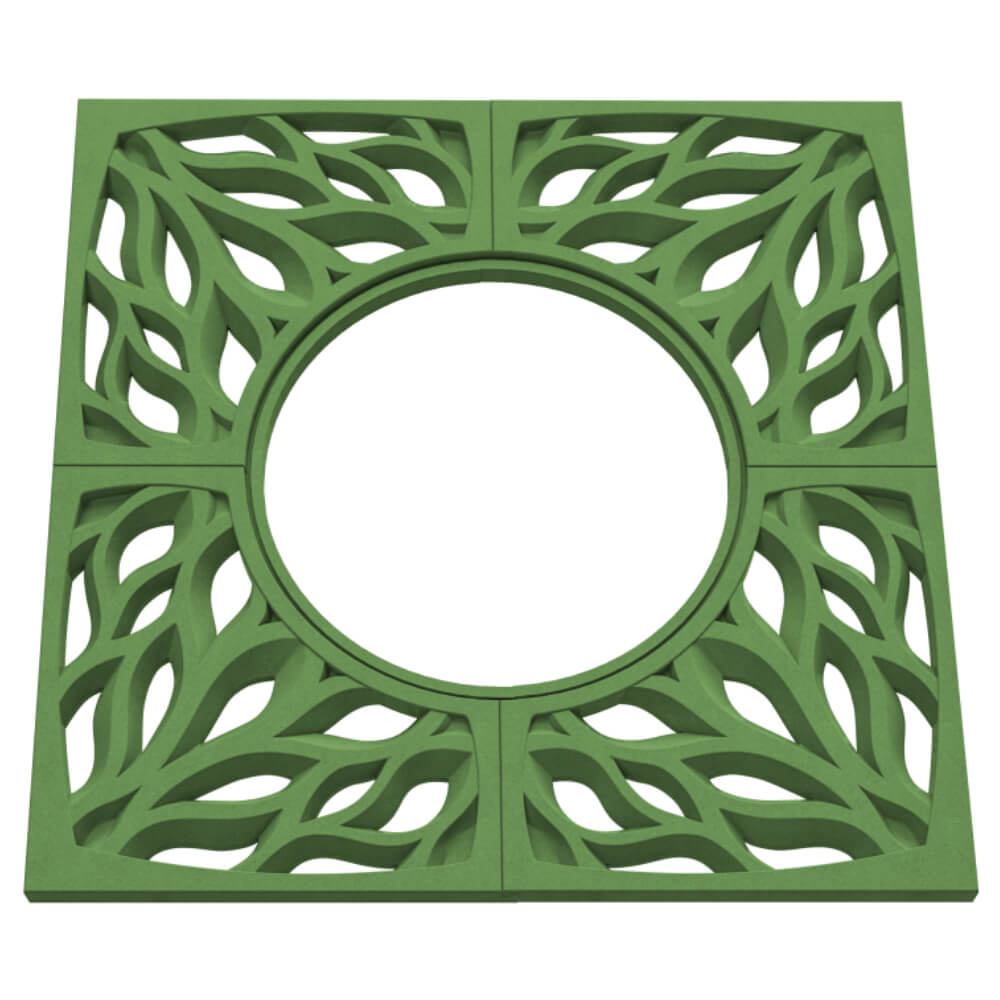 Приствольная решетка для дерева ZKING CRUST 1.2х1.2м Зеленая в Красногорске фото