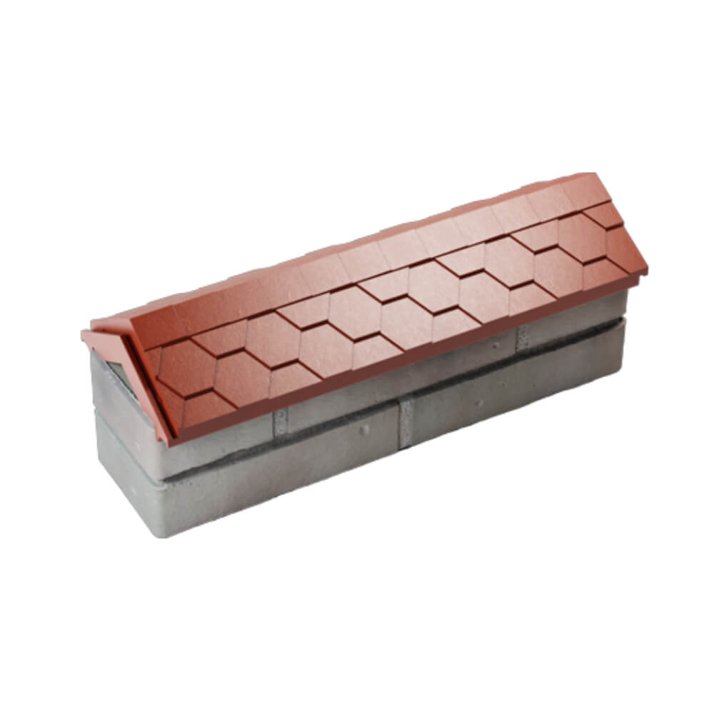 Парапет Zking Эверест Красный с посадкой на 0.5 кирпича (130мм) в Красногорске фото