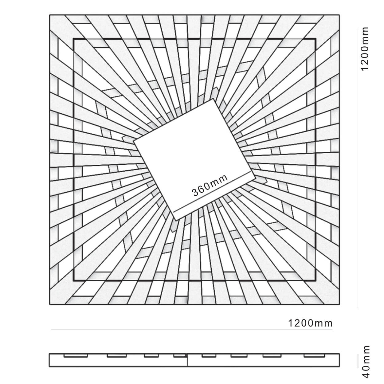 Приствольная решетка для дерева ZKING ATMOSPHERE 1.2х1.2м Черная в Красногорске фото