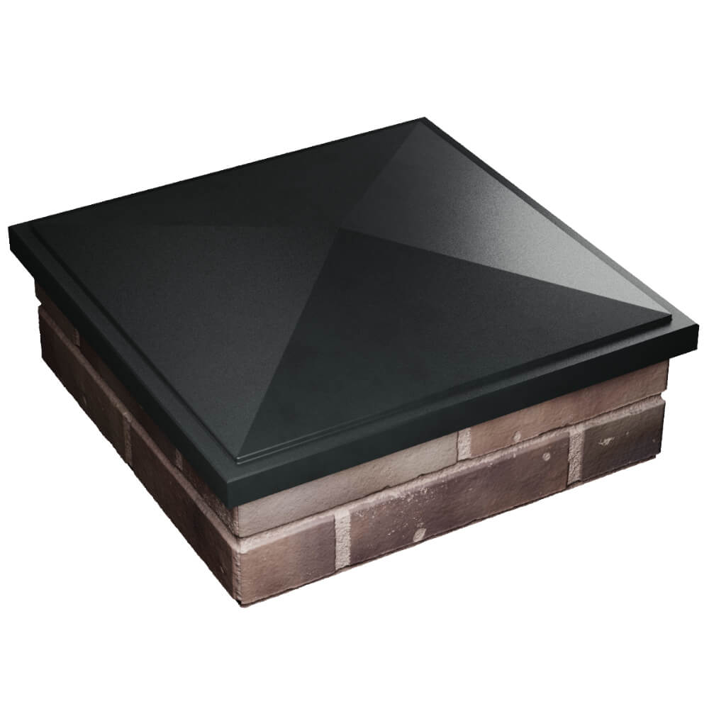 Колпак Zking БонаМоно Черный на столб 2х2 кирпича (515х515, 530х530мм) в Красногорске фото