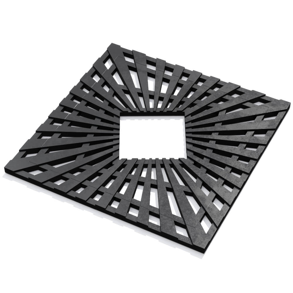 Приствольная решетка для дерева ZKING ATMOSPHERE 1.2х1.2м Черная в Красногорске фото