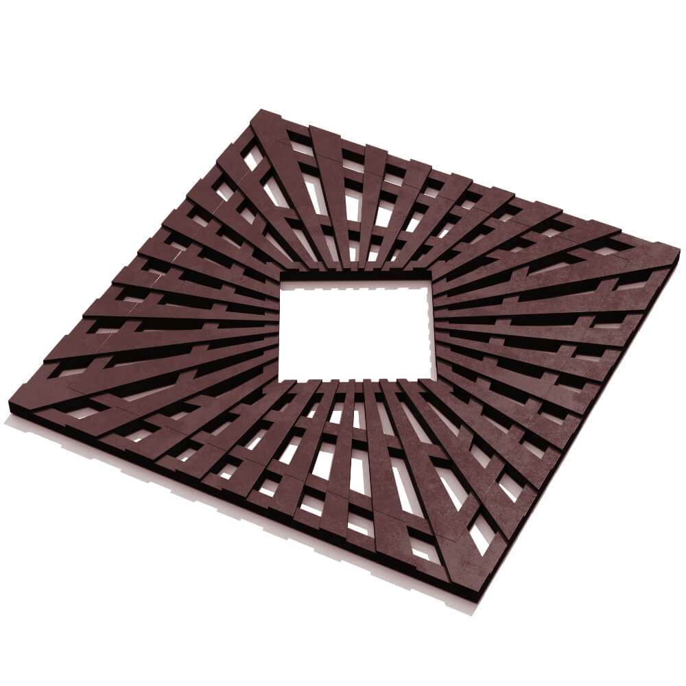 Приствольная решетка для дерева ZKING ATMOSPHERE 1.2х1.2м Коричневая в Красногорске фото