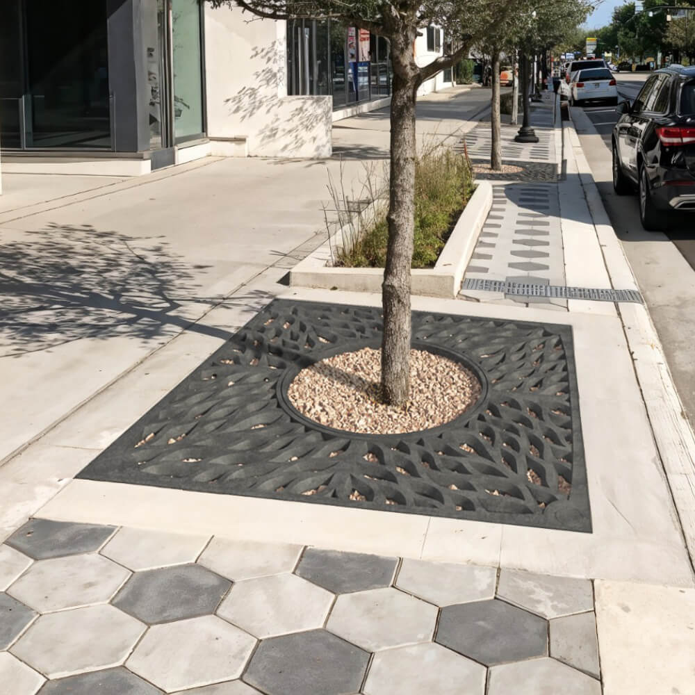 Приствольная решетка для дерева ZKING CRUST 2х2м Черная в Красногорске фото